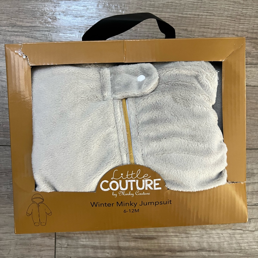 Little Couture Winter Minky Jumpsuit